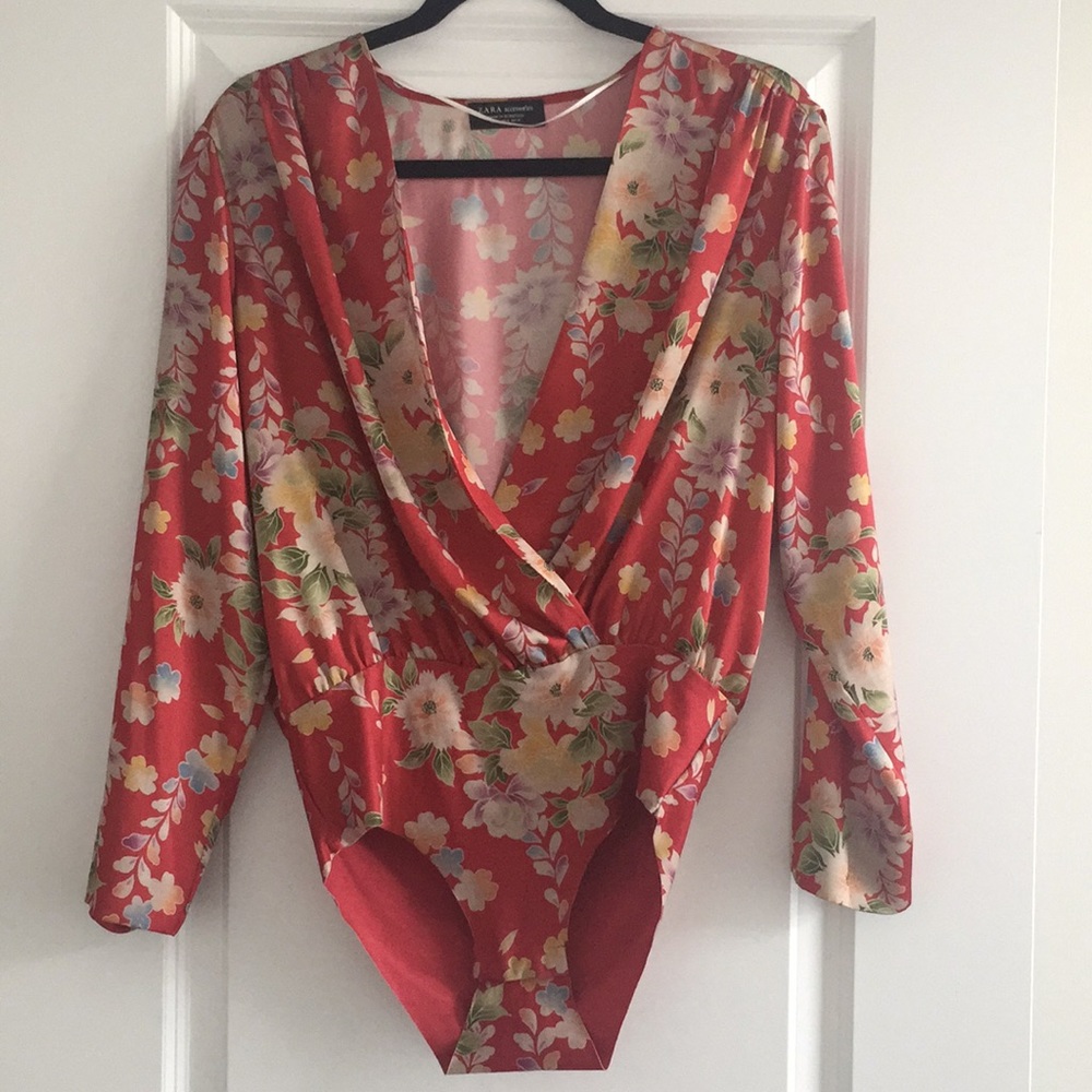 Zara long sleeve bodysuit